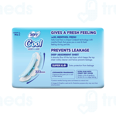 Sofy Cool Freshness Menthol Fresh Sanitary Pad Super Xl+ 15 Pad Sofy Cool Freshness Menthol Fresh Sanitary Pad Super Xl+ 15 Pad