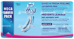 Sofy Cool Freshness New Menthol Fresh Ultra Slim Super Xl+ Sanitary Pad 44