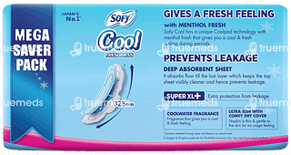 Sofy Cool Freshness Menthol Fresh Sanitary Pad Super Xl+ 44 Pad