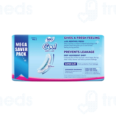 Sofy Cool Freshness New Menthol Fresh Ultra Slim Super Xl+ Sanitary Pad 44 Sofy Cool Freshness New Menthol Fresh Ultra Slim Super Xl+ Sanitary Pad 44