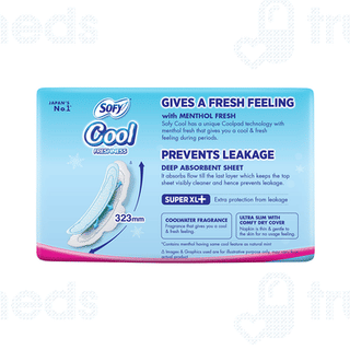 Sofy Cool Freshness Menthol Fresh Sanitary Pad Super Xl+ 6 Pad