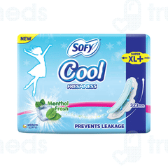 Sofy Cool Freshness New Menthol Fresh Ultra Slim Super Xl+ Sanitary Pads 30 Sofy Cool Freshness New Menthol Fresh Ultra Slim Super Xl+ Sanitary Pads 30