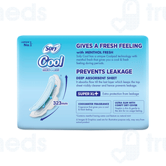 Sofy Cool Freshness New Menthol Fresh Ultra Slim Super Xl+ Sanitary Pads 30 Sofy Cool Freshness New Menthol Fresh Ultra Slim Super Xl+ Sanitary Pads 30