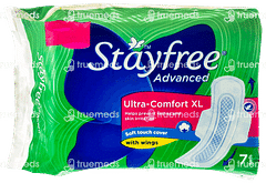 Stayfree Advanced Ultra Comfort With Wings Xl Sanitary Pads 7