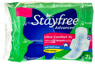 Stayfree Advanced Ultra Comfort With Wings Xl Sanitary Pads 7