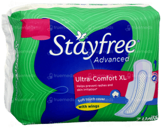 Stayfree Advanced Ultra Comfort With Wings Xl Sanitary Pads 7