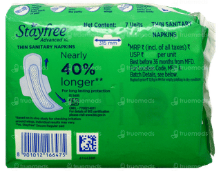 Stayfree Advanced Ultra Comfort With Wings Xl Sanitary Pads 7