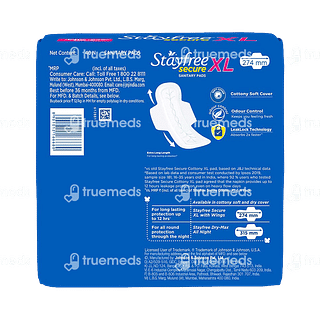 Stayfree Cottony Extra Large With Wings Pads Xl 40 Sanitary Pad