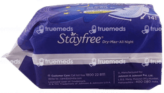 Stayfree Dry Max All Night Ultra Dry With Wings Xl Sanitary Pads 14