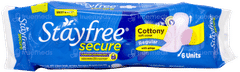 Stayfree Secure Cottony Soft Cover Regular With Wings Sanitary Pads 6
