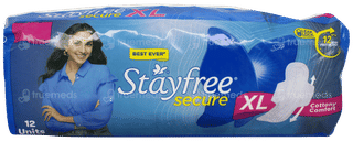Stayfree Secure Cottony Comfort Xl Sanitary Pads 12