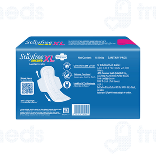 Stayfree Secure Cottony Comfort Xl Sanitary Pads 18