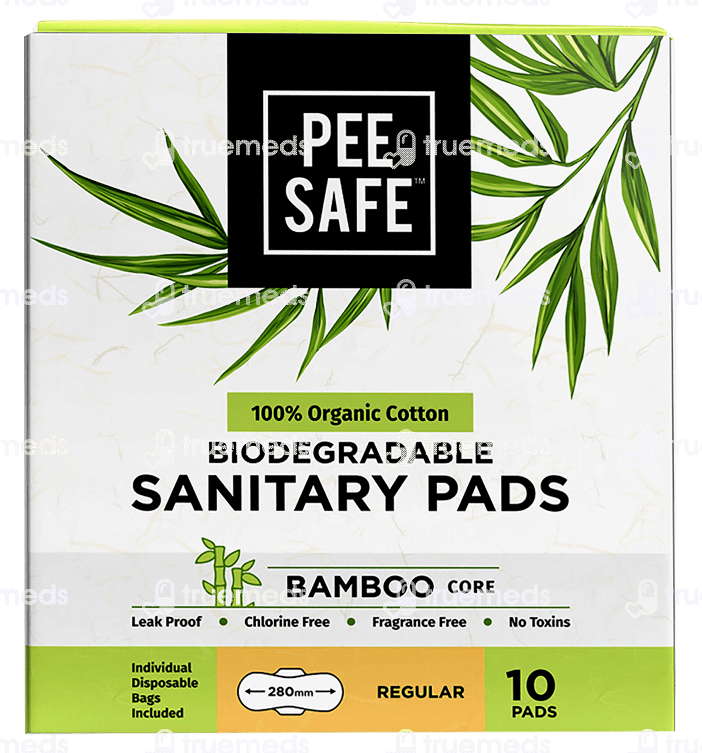 Pee Safe Biodegradable Sanitary Pads Regular Pack Of 10 Uses, Side Effects, Dosage, Price