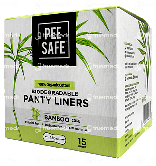 Pee Safe Biodegradable Panty Liners Pack Of 15