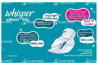 Whisper Maxi Fit Regular Sanitary Pad 15