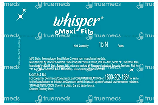 Whisper Maxi Fit Regular Sanitary Pad 15