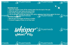 Whisper Maxi Fit Regular Sanitary Pads 15 Whisper Maxi Fit Regular Sanitary Pads 15