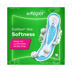 Whisper Ultra New Clean Hygiene + Comfort Xl Sanitary Pads 30