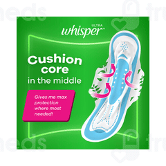 Whisper Ultra New Clean Hygiene + Comfort Xl Sanitary Pads 30