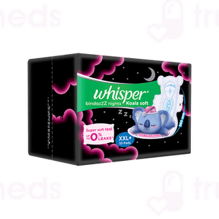 Whisper Bindazzz Nights Koala Soft Xxl+sanitary Pads 10