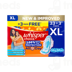 Whisper Choice Xl Pads Mega Pack 36 Pads Whisper Choice Xl Pads Mega Pack 36 Pads