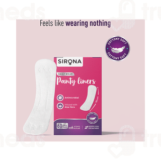 Sirona Dry Comfort Panty Liners Large Pads 60