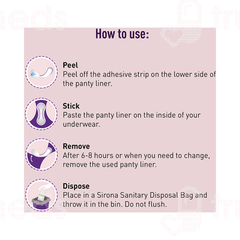 Sirona Dry Comfort Panty Liners Large Pads 60