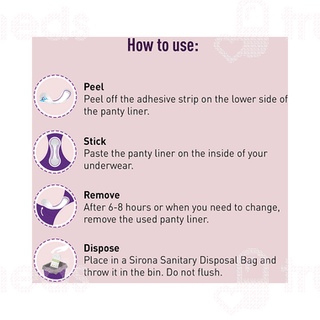 Sirona Dry Comfort Panty Liners Large Pads 60