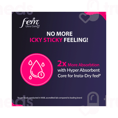Fem Ultra Care Xl Sanitary Pads 40