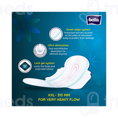 Bella Perfecta Ultra Night Extra Soft Xxl Sanitary Pads 14