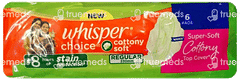 New Whisper Choice Cottony Soft Regular Sanitary Pads 6