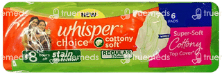 New Whisper Choice Cottony Soft Regular Sanitary Pads 6