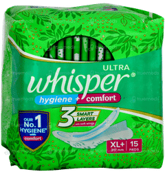 Whisper Ultra Hygiene Comfort Xl Plus Sanitary Pad 15