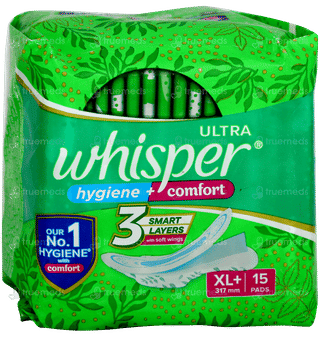 Whisper Ultra Hygiene Comfort Xl Plus Sanitary Pad 15