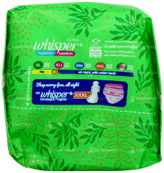 Whisper Ultra Hygiene Comfort Xl Plus Sanitary Pad 15 Whisper Ultra Hygiene Comfort Xl Plus Sanitary Pad 15