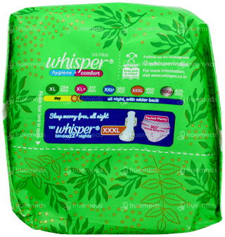 Whisper Ultra Hygiene Comfort Xl Plus Sanitary Pad 15