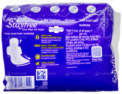 Stayfree Dry Max Xxl All Night Ultra Dry Sanitary Pad 14
