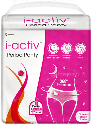 I Activ L To Xl Disposable Period Panty 10