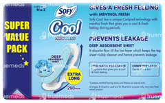 Sofy Cool Freshness Menthol Fresh Slim Extra Long Sanitary Pads 54