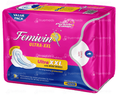 Femivin Ultra Xxl With Wide Wings Sanitary Pads 8 Femivin Ultra Xxl With Wide Wings Sanitary Pads 8