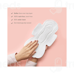 Nua Ultra Thin Xl Sanitary Pads 50