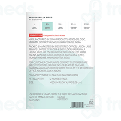 Nua Ultra Thin Xl Sanitary Pads 12
