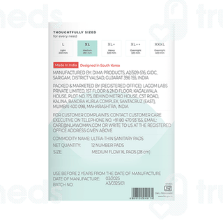 Nua Ultra Thin Xl Sanitary Pads 12