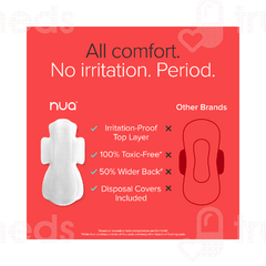 Nua Ultra Thin Xl Sanitary Pads 12