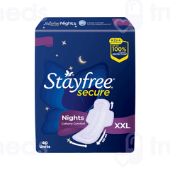 Stayfree Secure Nights Cottony Comfort Xxl Sanitary Pads 40