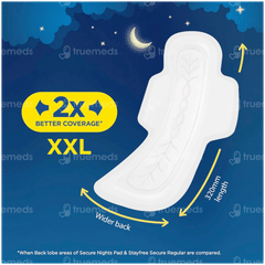 Stayfree Secure Nights Cottony Comfort Xxl Sanitary Pads 40
