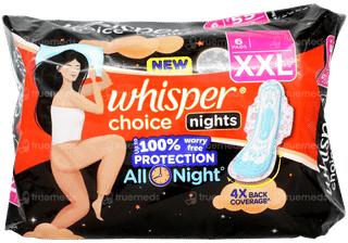 Whisper Choice Night Xxl Pads 6