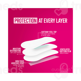Everteen Daily Unscented 180Mm Panty Liners 30