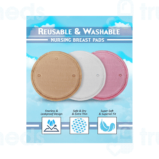 Ecommercehub Reusable & Washable Nursing Pack Of 12 Breast Pads