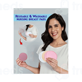 Ecommercehub Reusable & Washable Nursing Pack Of 12 Breast Pads